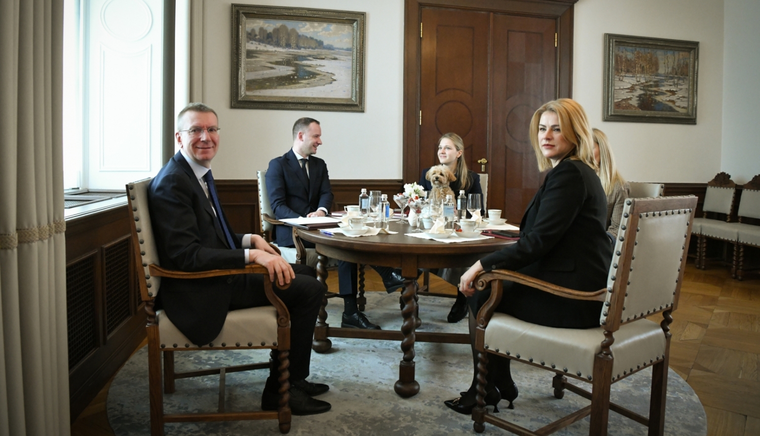 17.04.2024. Valsts prezidenta Edgara Rinkēviča tikšanās ar Ministru prezidenti Eviku Siliņu