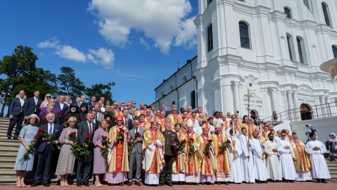 15.08.2024. Valsts prezidenta Edgara Rinkēviča dalība Vissvētākās Jaunavas Marijas debesīs uzņemšanas svētku Svētajā Misē