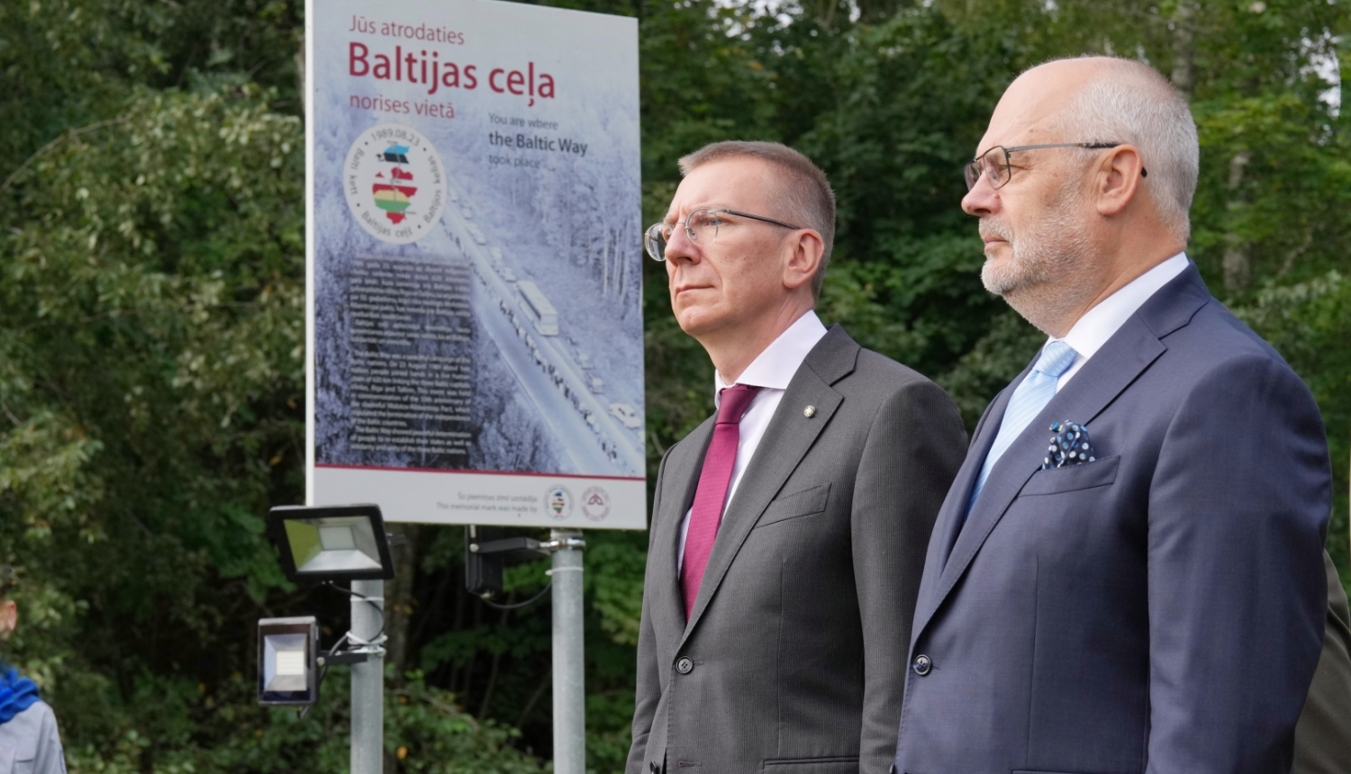 23.08.2024. Baltijas ceļa 35. gadadienai veltīts pasākums Latvijas-Igaunijas robežpunktā Unguriņi-Lilli