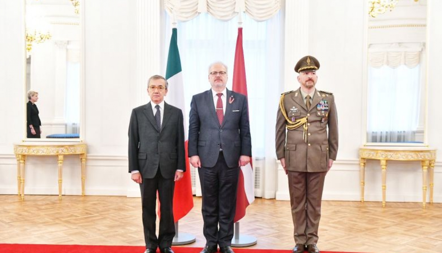 Valsts prezidents akreditē Itālijas Republikas ārkārtējo un pilnvaroto vēstnieku Latvijā Valsts prezidents akreditē Itālijas Republikas ārkārtējo un pilnvaroto vēstnieku Latvijā