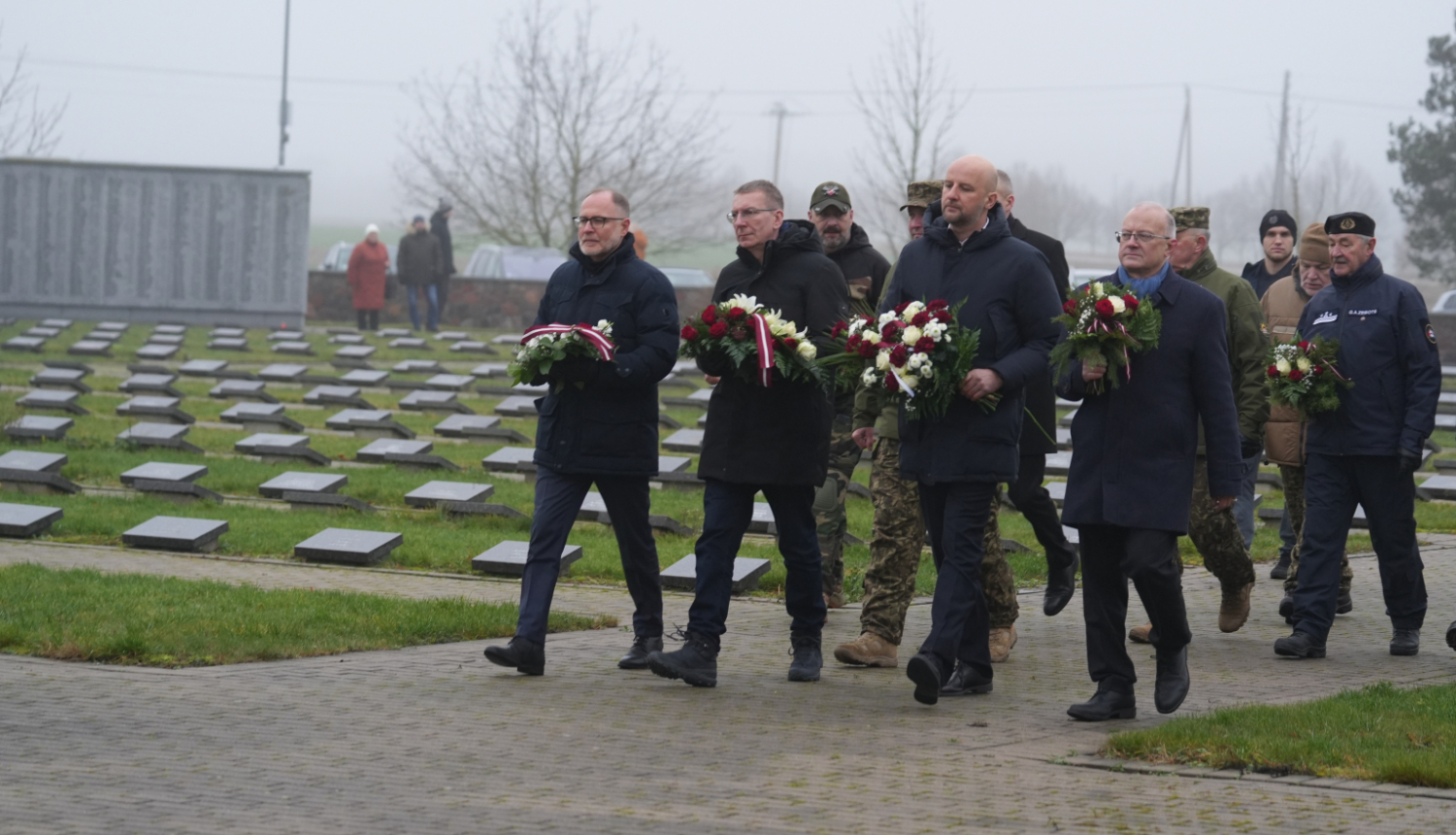 Valsts prezidenta dalība 1944. gada Ziemassvētku kauju 80. gadadienas piemiņas pasākumā Lestenē