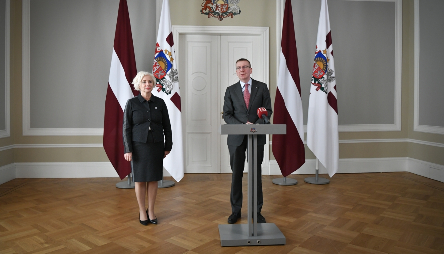 05.03.2024. Valsts prezidenta Edgara Rinkēviča tikšanās ar Saeimas priekšsēdētāju Daigu Mieriņu
