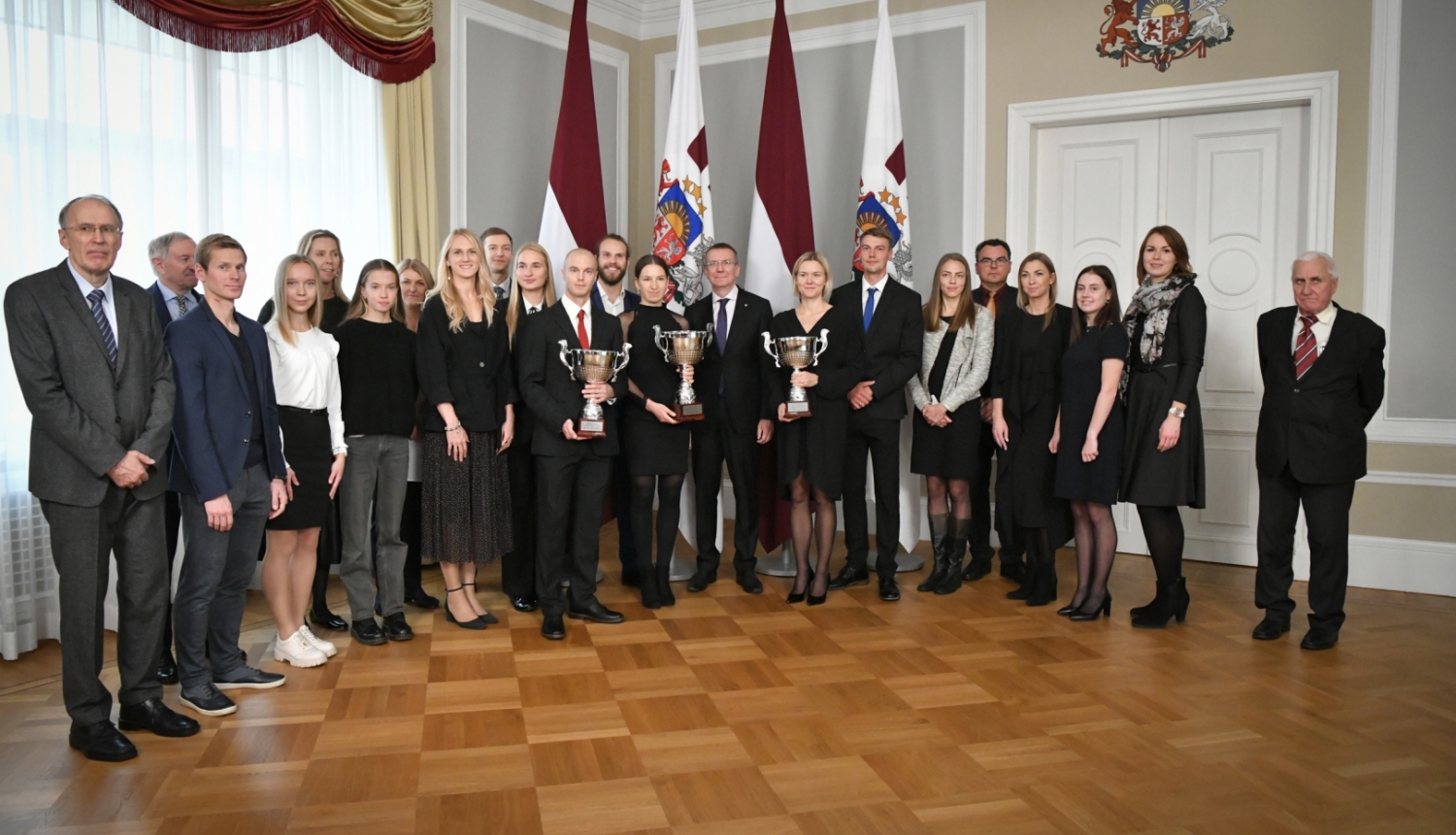 26.10.2023. “Valsts prezidenta balvas vieglatlētikā 2023” laureātu apbalvošana Rīgas pilī.