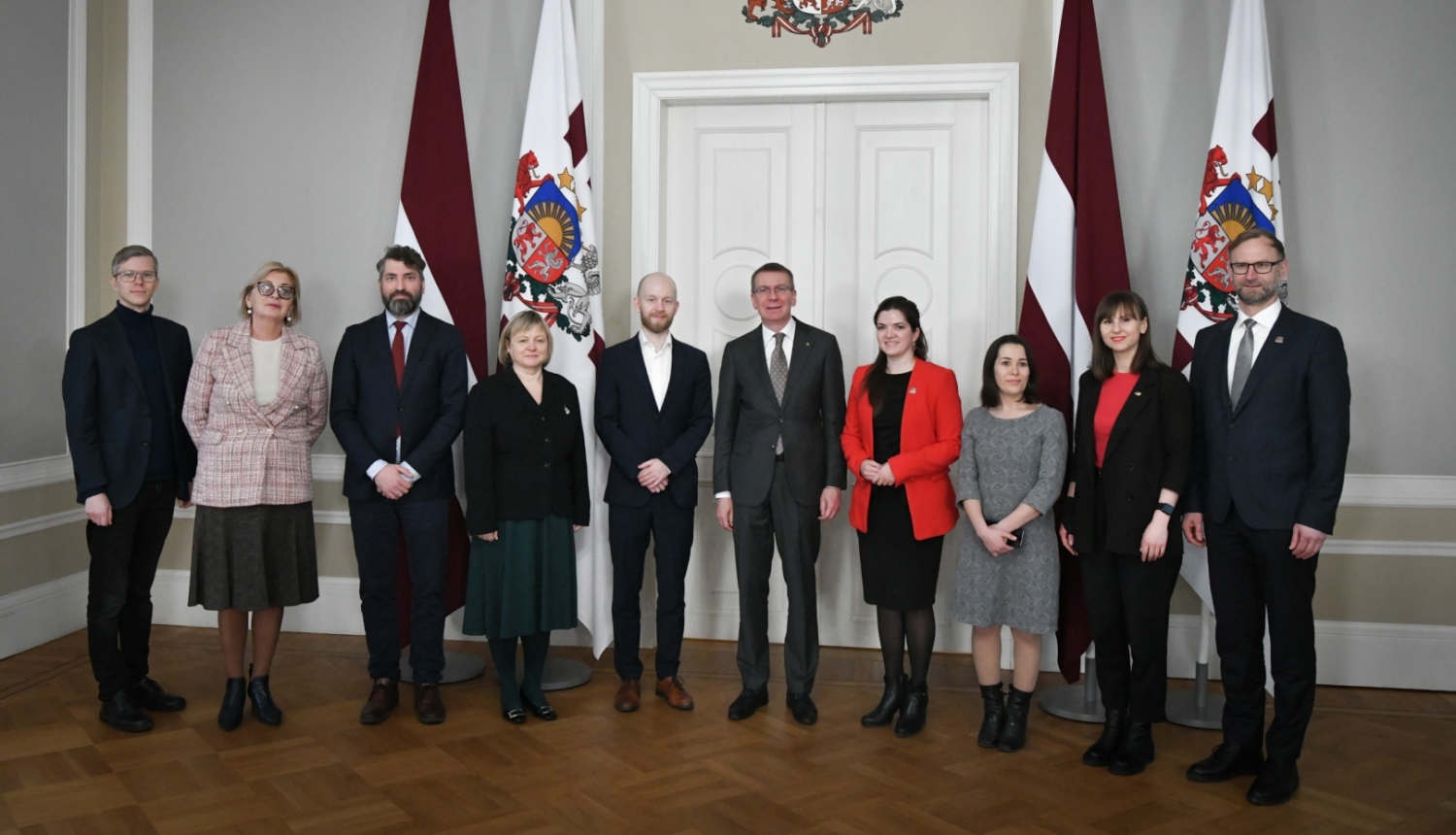 FOTO/VIDEO: Valsts prezidenta Edgara Rinkēviča tikšanās ar Saeimas frakcijas “Progresīvie” pārstāvjiem